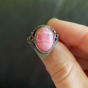 Rhodochrosite Ring